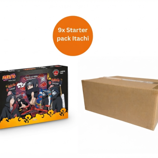 (EN) Naruto Mythos TCG – Set 1 Konoha Shidō: 2nd Edition Starter Pack Itachi (9 pcs) Case
